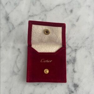 Red Velvet Ring or Earring Pouch